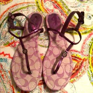 Coach sandals Sz 8